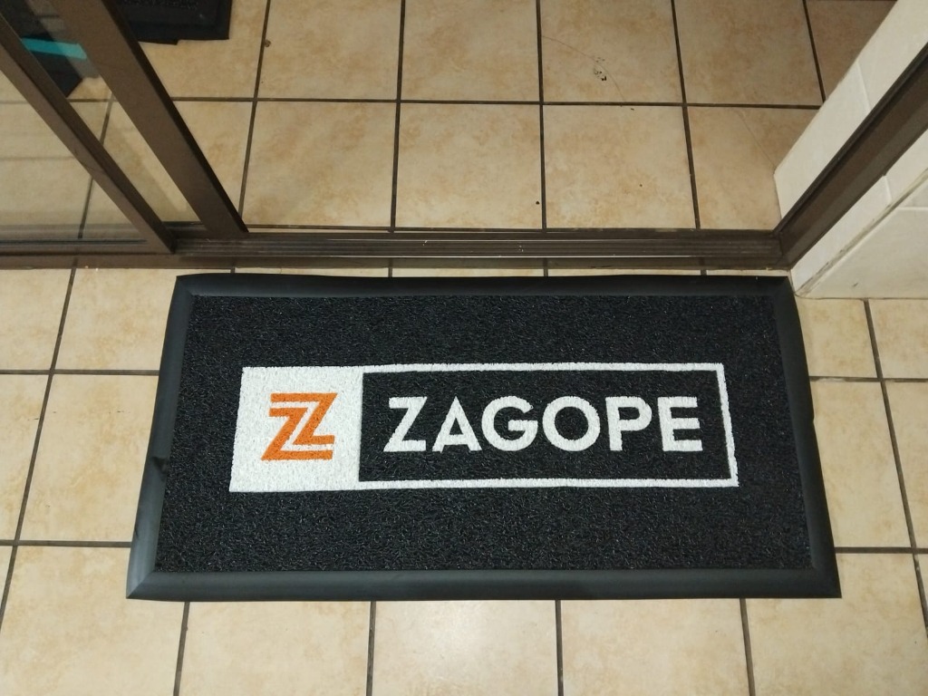 Zagope Commercial Foyer Inlaid Spaghetti Door Matting